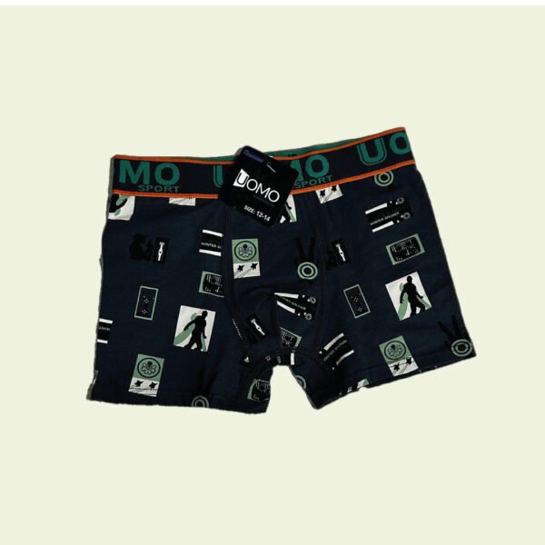 Boxer infantil con estampado deportivo – cómodo y canchero