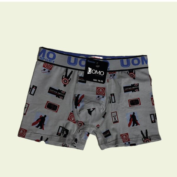 Boxer infantil con estampado deportivo – cómodo y canchero - Image 2