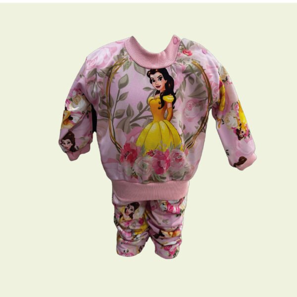 Buzo de bebé con princesa y flores – diseño romántico y colorido - Image 2