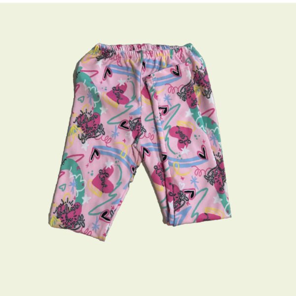 Calza Rosa para Nena con Corazones y Frases – "Believe in Yourself"