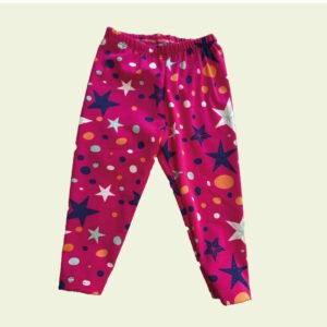 Calza de bebé nena rosa con estrellas – diseño colorido y cómodo
