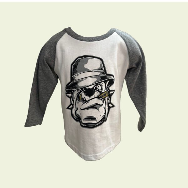 Camiseta de bebé bulldog con mangas largas – urbana y original - Image 2