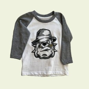 Camiseta de bebé bulldog con mangas largas – urbana y original