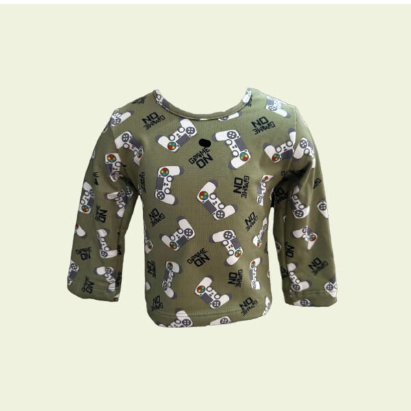 Camiseta de bebé con joysticks – diseño gamer divertido - Image 3