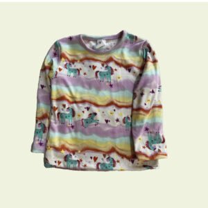 Camiseta de bebé nena con unicornios – diseño colorido y suave
