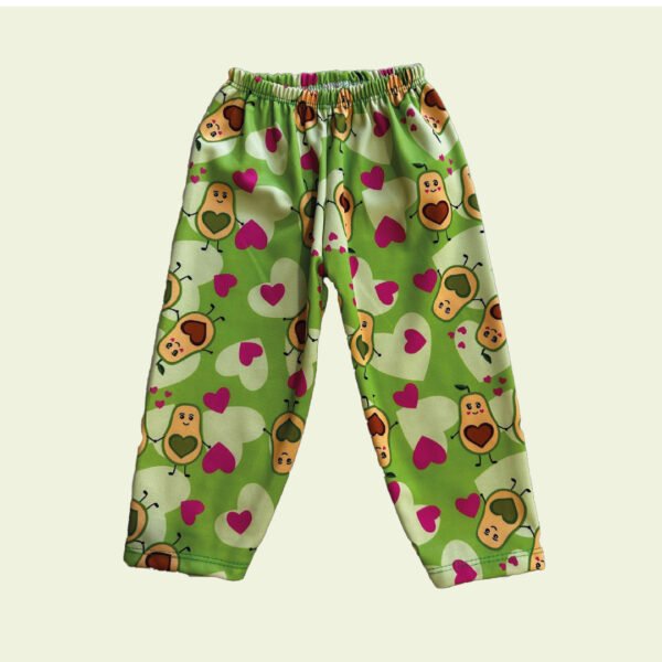 Pantalón de bebé con palta y corazones – diseño divertido y original