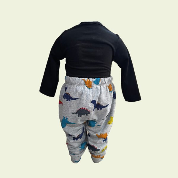 Pantalón de bebé con dinosaurios multicolor – cómodo y divertido - Image 3