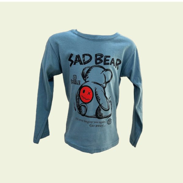 Camiseta de nene "Sad Bear" – Diseño urbano con estilo rebelde - Image 2