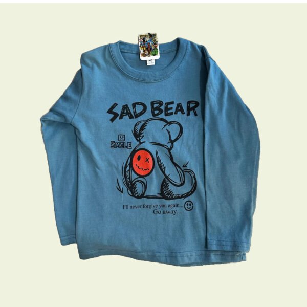 Camiseta de nene "Sad Bear" – Diseño urbano con estilo rebelde