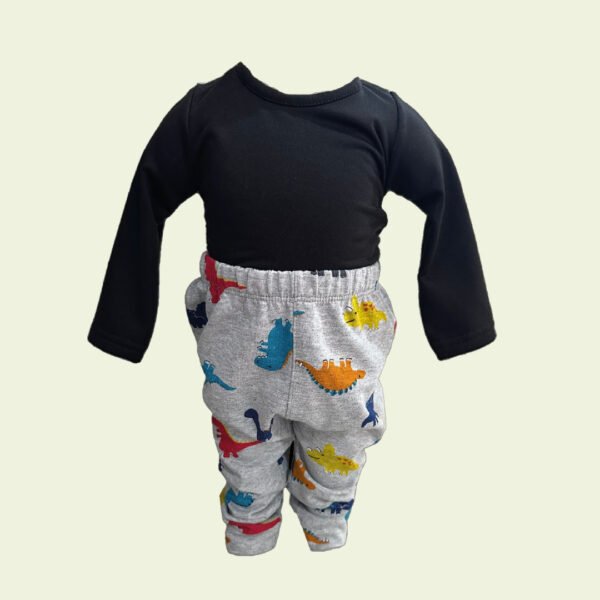 Pantalón de bebé con dinosaurios multicolor – cómodo y divertido - Image 2