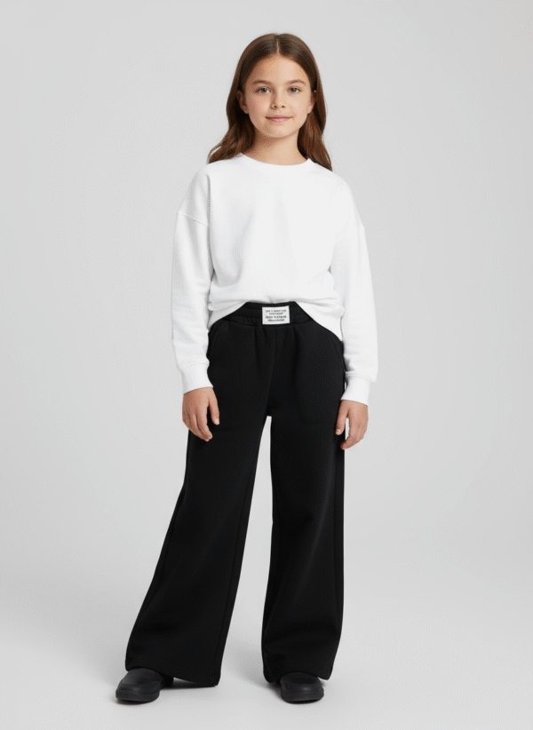 Pantalón Jogger Negro para Nena – Básico y Versátil