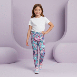 Calza Infantil Smiley Multicolor para Nena – Diseño Divertido y Cómodo