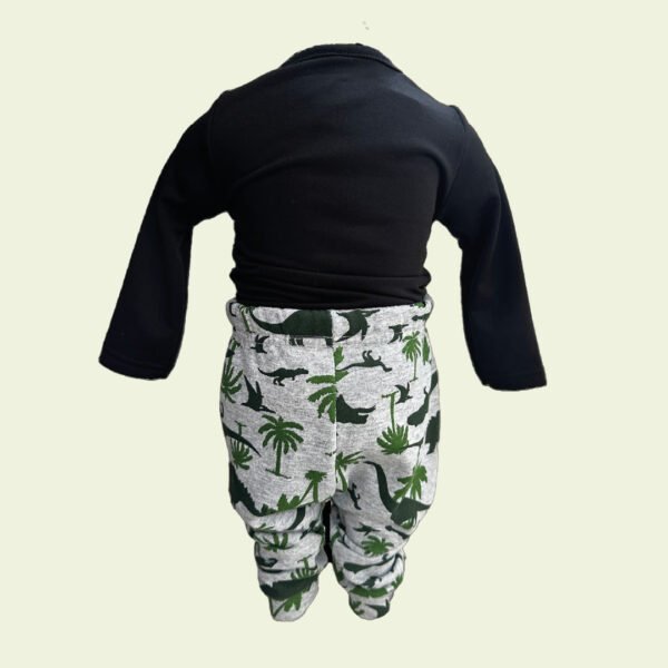 Pantalón de bebé con dinosaurios verdes – suave y cómodo - Image 2
