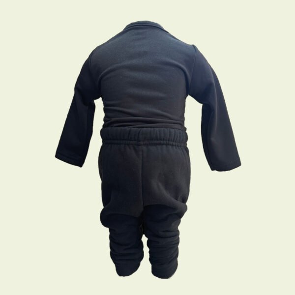 Pantalón negro de bebé corderito – abrigado y suave - Image 3