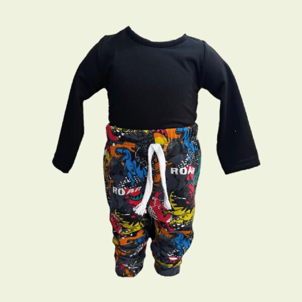 Pantalón de bebé dinosaurios multicolor – estilo urbano y divertido - Image 2