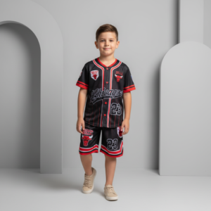 Conjunto Nene Chicago Bulls Remera Estampada y Short Deportivo