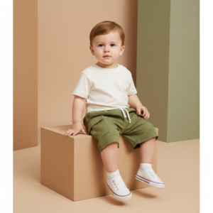 Bermuda Bebé Cargo con Bolsillos