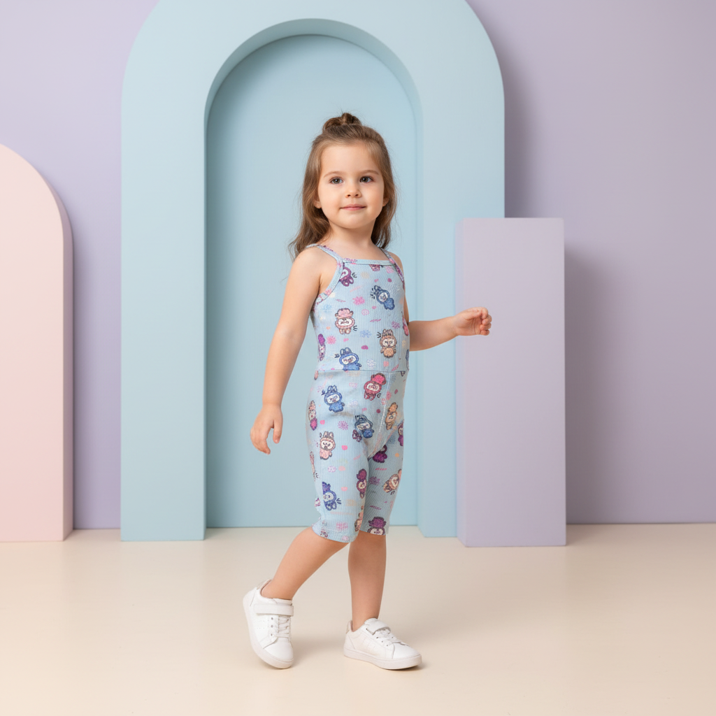 Enterito Nena Estampado sin Mangas - Image 4