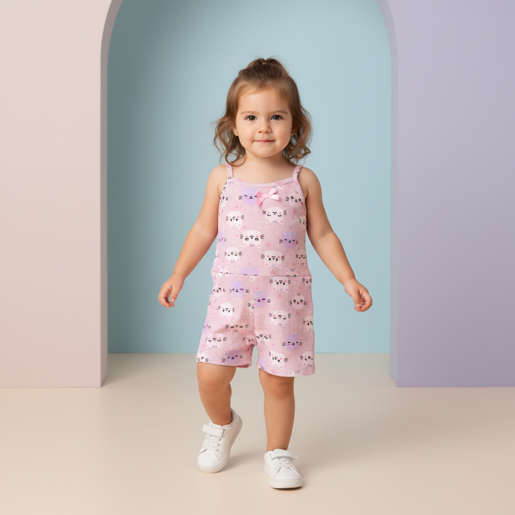 Enterito Nena Estampado sin Mangas - Image 2