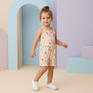 Enterito Nena Estampado sin Mangas