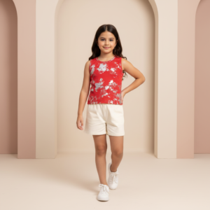 Musculosa de Nena Estampada Sin Mangas