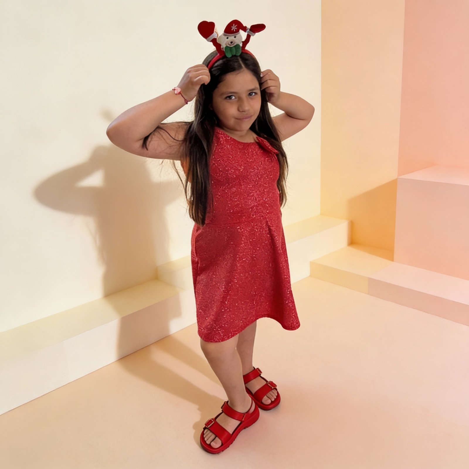 Vestido Rojo con Strass - Image 2