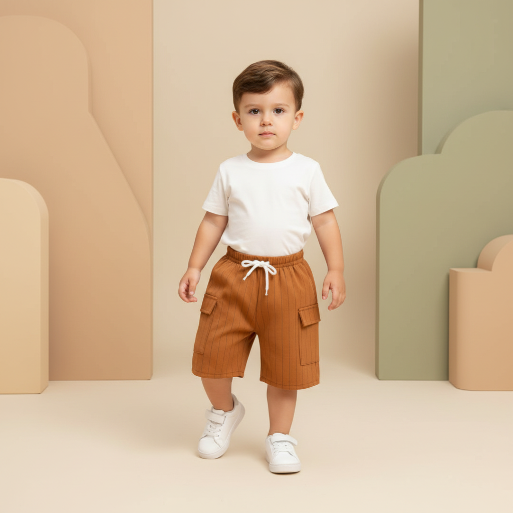 Bermuda Bebé Cargo con Bolsillos - Image 2