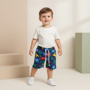 Bermuda Bebé Estampada Dino